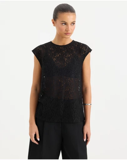 Calli - Alma Sheer Lace Tank