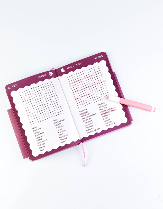 Journey Of Something - Word Search - Pink Abstract