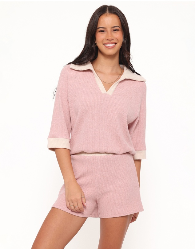 Petal & Pup - Greta Knitted Short Set - Pink