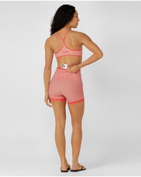 Lorna Jane - 12cm Coucou Gingham Bike Shorts