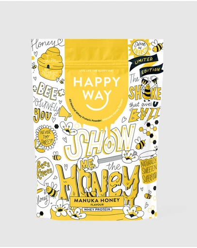 Happy Way - Manuka Honey Whey Protein Powder