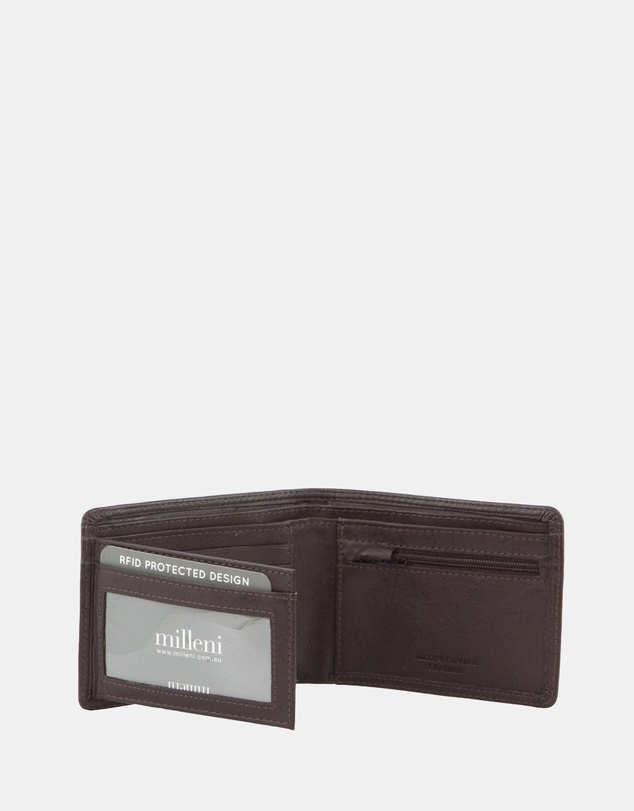 Milleni - Milleni Leather Men's Flat Wallet