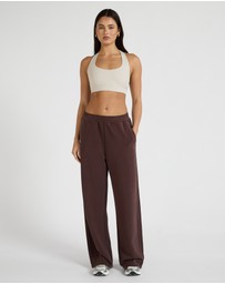 All Fenix - Soft Luxury Pin Tuck Wide Leg Track Pant