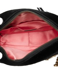 Pre-Loved by Azura Reborn - Pre-Loved Mini GG Marmont Crystal Embellished Matelasse Velvet Crossbody