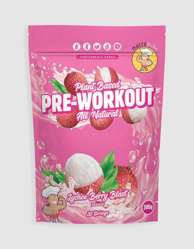 Macro Mike - Lychee Berry Pre Workout - 300g
