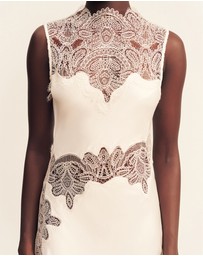 Shona Joy - Stratus Lace High Neck Maxi Dress