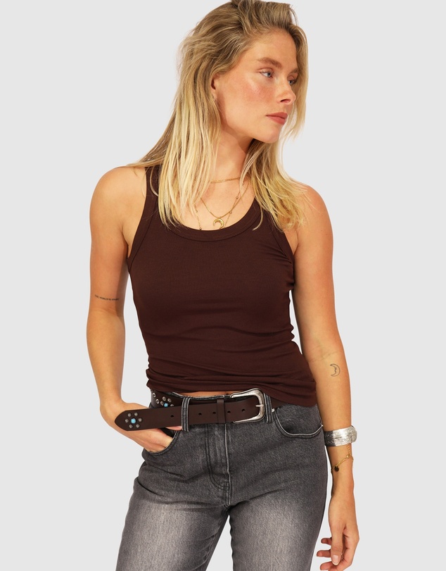 Belle & Bloom - Last Time Ribbed Tank Top