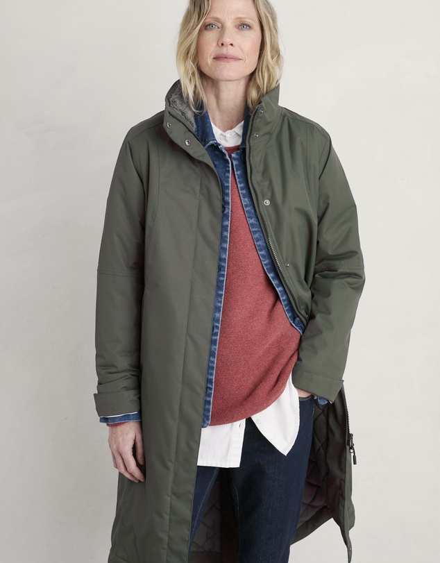Seasalt - Seasalt Cornwall Green Janelle Coat