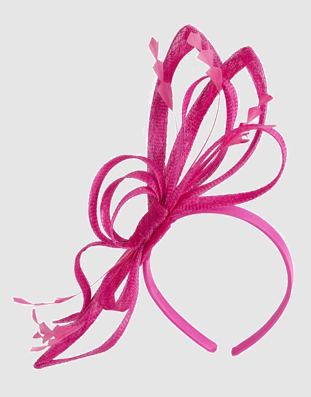 Max Alexander - Fuchsia Sinamay Loops Fascinator