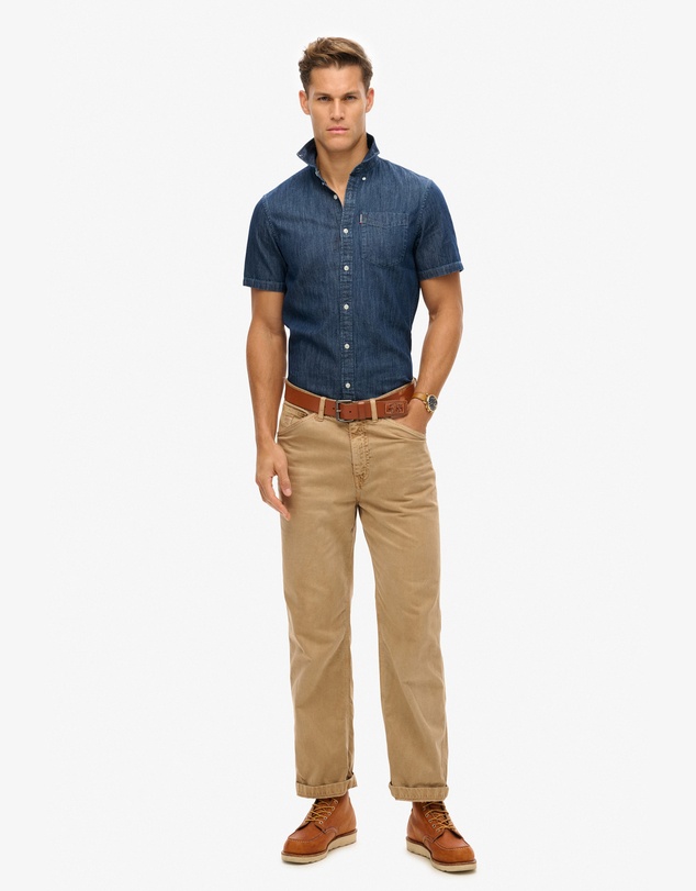 Superdry - Essential Short Sleeve Denim Shirt