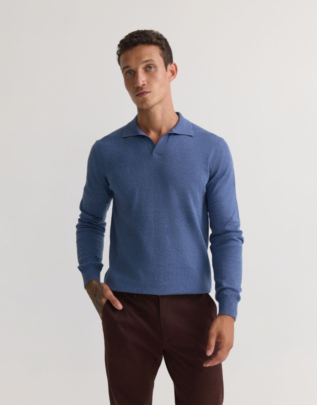 Oxford - Dominic Open Polo Collar Knit