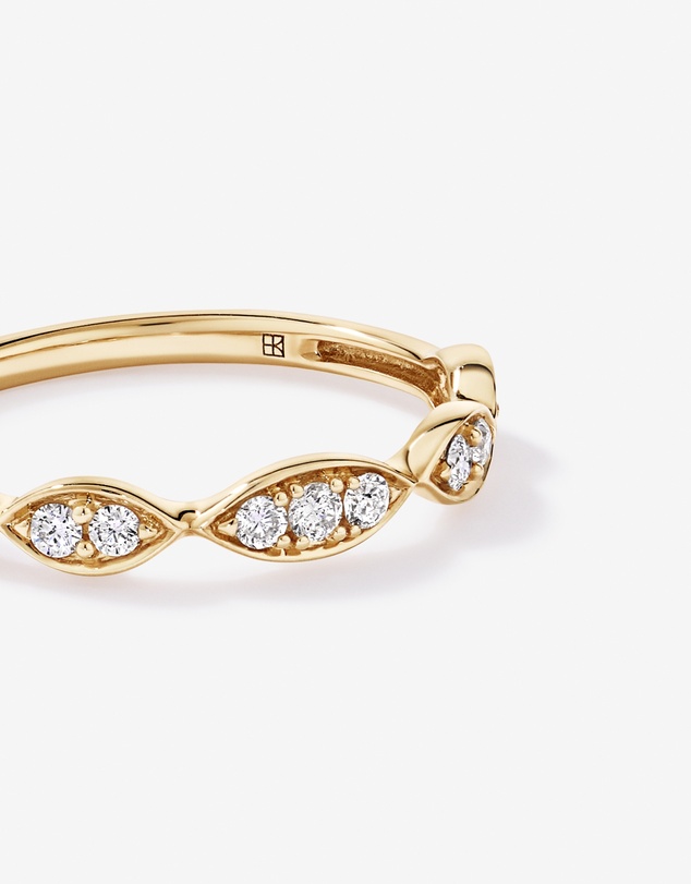 Michael Hill - 0.20TW Diamond Twist Wedding Band in 14kt Yellow Gold