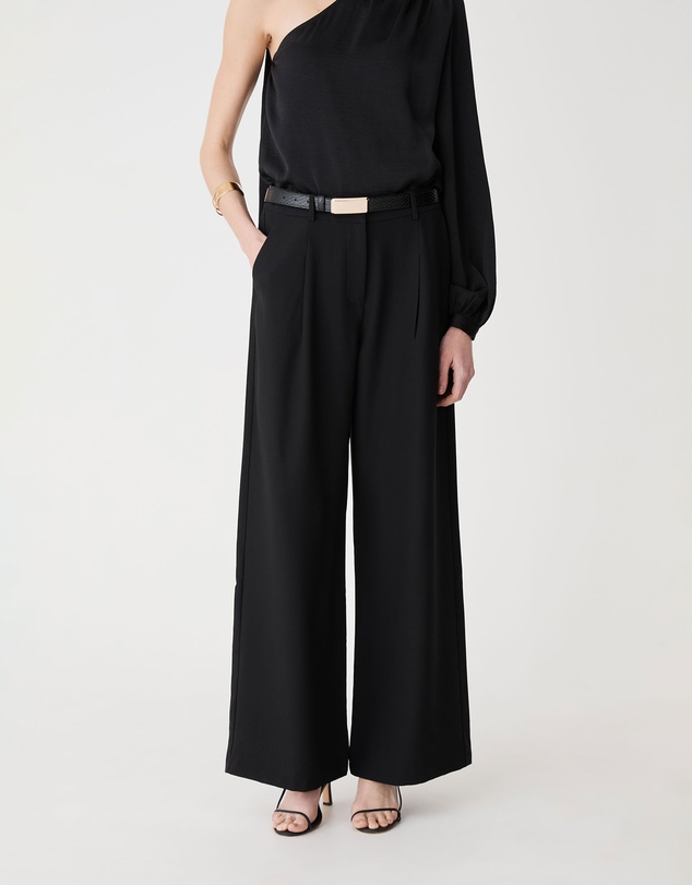 Forcast - Daphne Pleated Crepe Pants