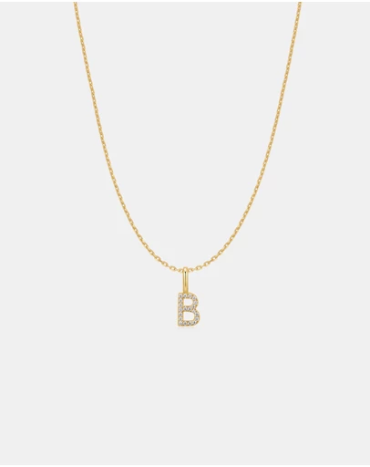 Ania Haie - Ania Haie Gold Letter B Initial Necklace
