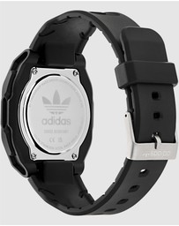 adidas Originals - City Tech Four 42mm Black Resin Watch