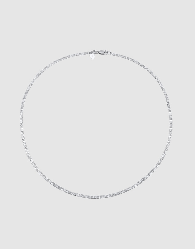 Elli Jewelry - Necklace Curb Modern Basic In 925 Sterling Silver