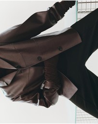 M.N.G - Faux-Leather Jacket With Pockets