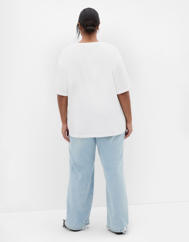 City Chic - Oversized Crew Neck Tee