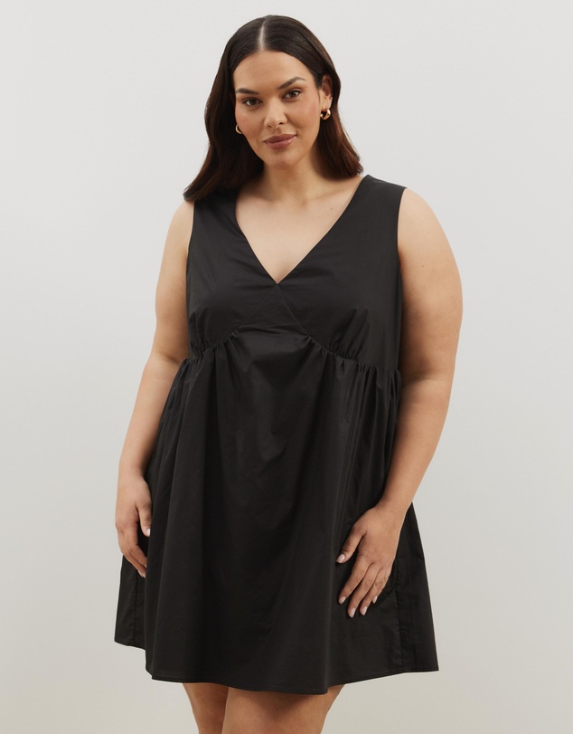 Atmos&Here Curvy - Louisa V-Neck Mini Dress
