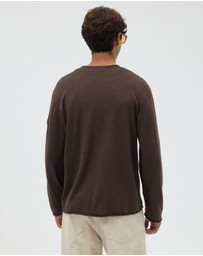AERE - Easy Linen Blend LS Tee