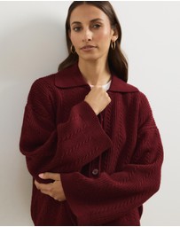 Atmos&Here - Nia Textured Knit Cardigan