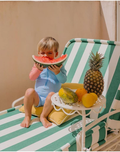 Huxbaby - Vacay Mode Multi Stripe Swimsuit - Babies-Kids