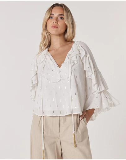 Fate + Becker - Delia Ruffle Top