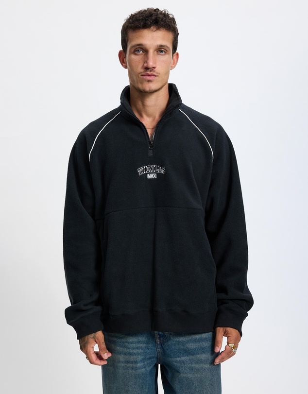 Thrills - Thrill Of Victory Raglan Quarter Zip Polar Fleece Sweat