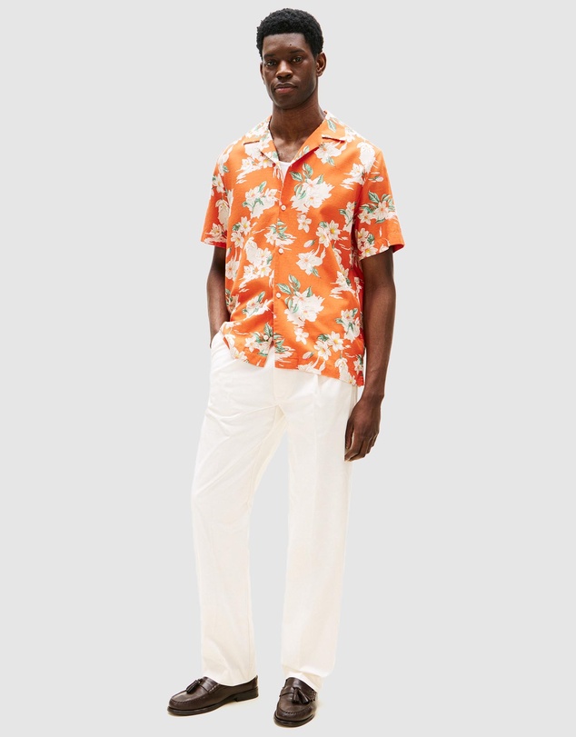 Tommy Hilfiger - Lightweight Regular Fit Floral Short Sleeve Shirt