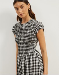 Atmos&Here - Bell Gingham Mini Dress