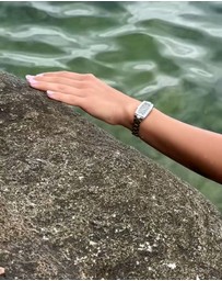 Maxum - Fanta Re-Issue - Silver Tone Case, Black Dial & Silver Tone Bracelet