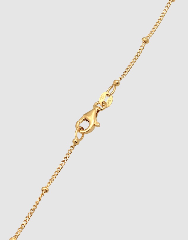 Elli Jewelry - Open Circle Pendant Necklace in Gold-Plated 925 Silver