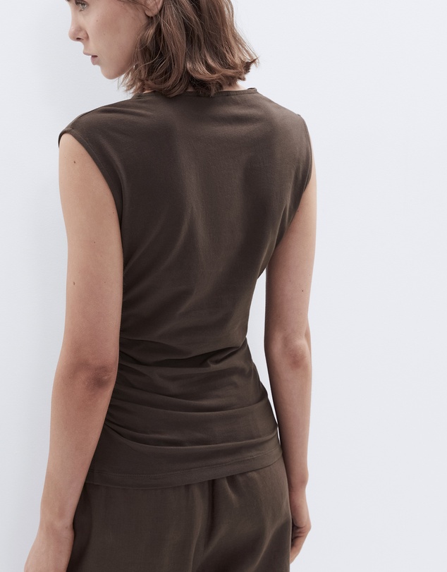 UNISON - Aus Cotton Ruched Top