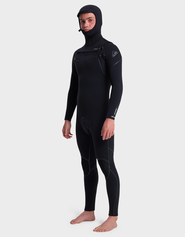 Quiksilver - Mens 5/4/3 Marathon Sessions Hooded Chest Zip Wetsuits
