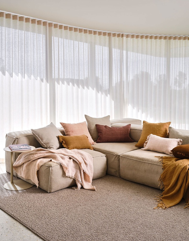 Aura Home - Arles Rectangle Linen Cushion