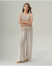 IDA+S - Miri Satin Wide Leg Pant