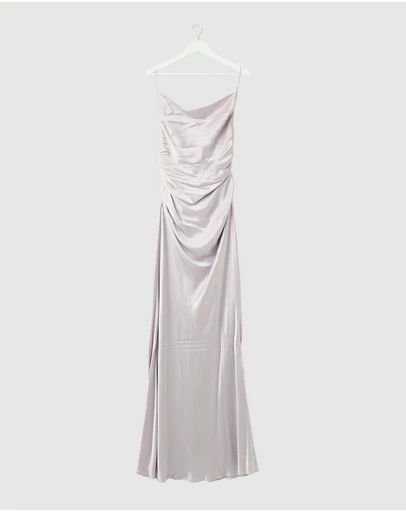 Revibe - Repaired Shona Joy La Lune Lace Back Maxi Dress - AU 14