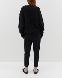 Bassike - stretch twill tapered pant