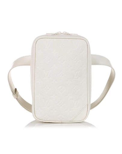 Pre-Loved by Azura Reborn - Pre-Loved louis vuitton Leather Rectangular Shape Portable Bag with Zipper Closure and Adjustable Shoulder Strap