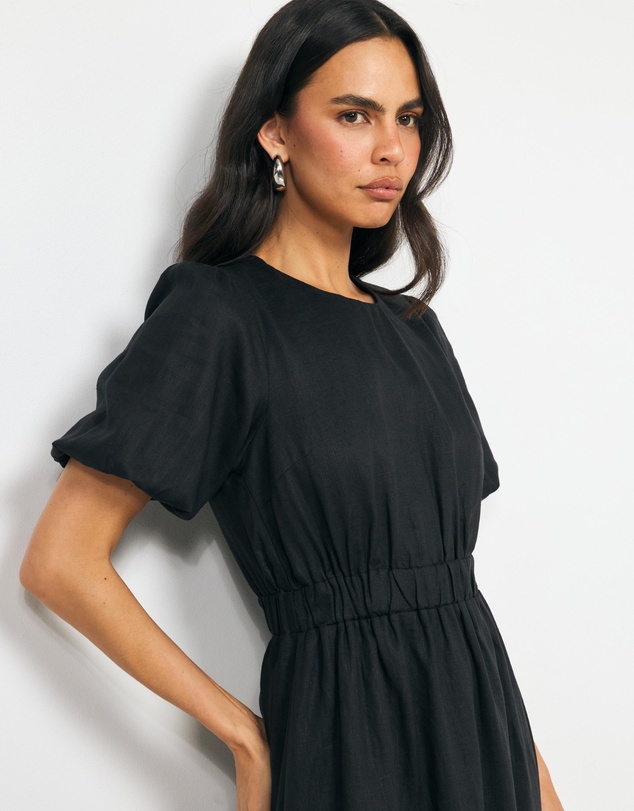 AERE - Myla Linen Midi Dress