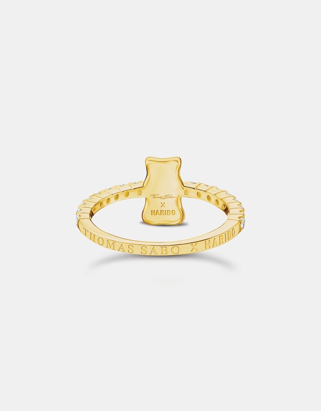 THOMAS SABO - THOMAS SABO Ring with Gold HARIBO goldbear and zirconia