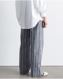 & Other Stories - Striped Cotton Trousers