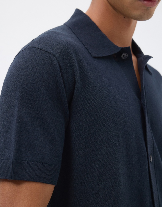 AERE - Linen Blend Knit Shirt