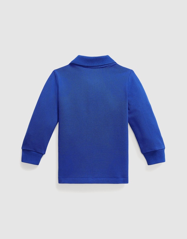 Polo Ralph Lauren - Cotton Mesh Long-Sleeve Polo - ICONIC EXCLUSIVE - Babies
