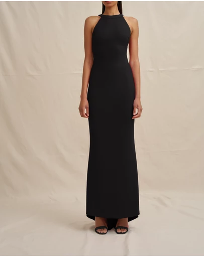BY JOHNNY. - Velora Open Back Jersey Gown