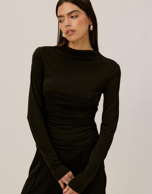 Tussah - Lana Jersey Gathered Long Sleeve Top