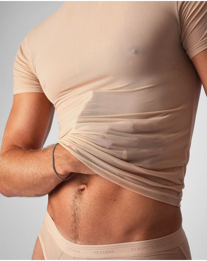 TEAMM8 - Allure Sheer Cropped Tee