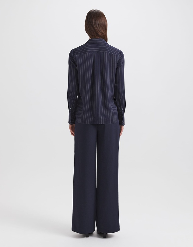 SABA - Polly Pinstripe Silk Shirt