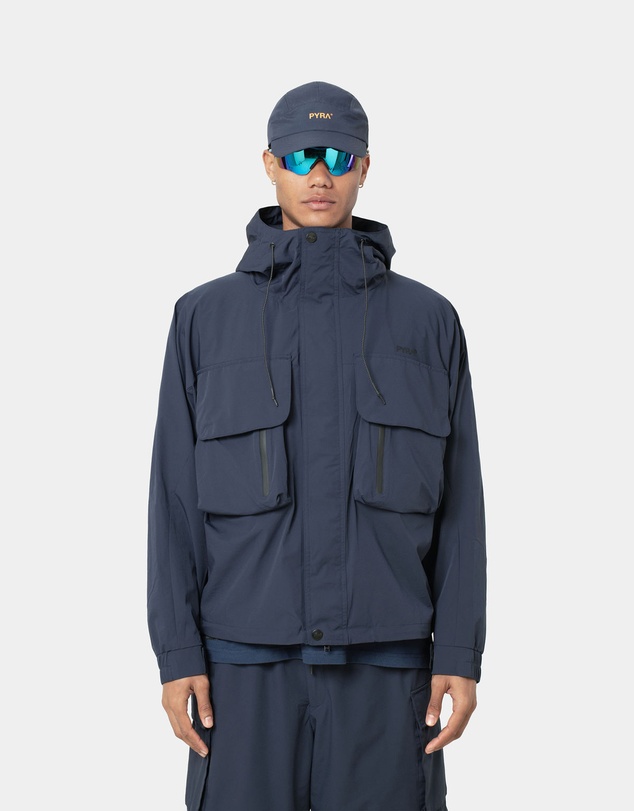 PYRA - CARGO SHELL JACKET- NAVY