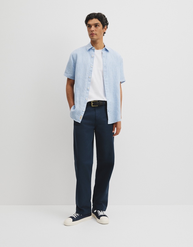 Country Road - Regular Fit Short Sleeve Linen Shirt
